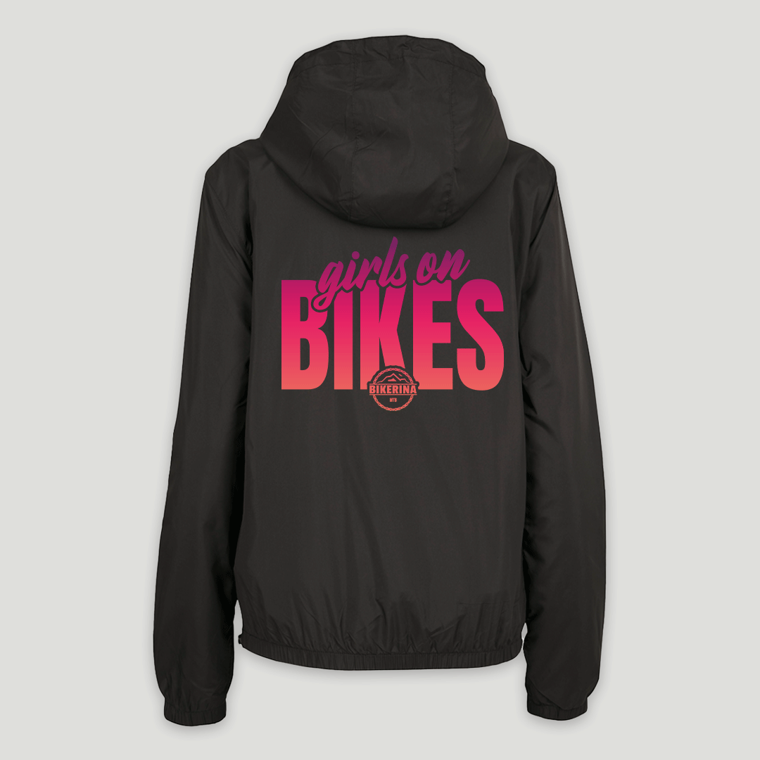 Windbreaker schwarz - Girls on bikes