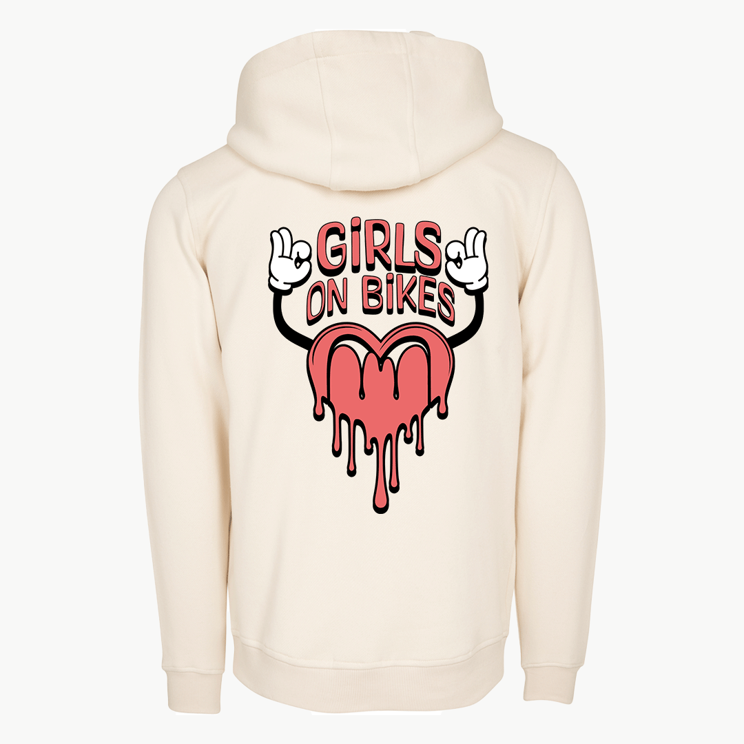 BIKERINA GIRLS ON BIKES HERZ HOODIE