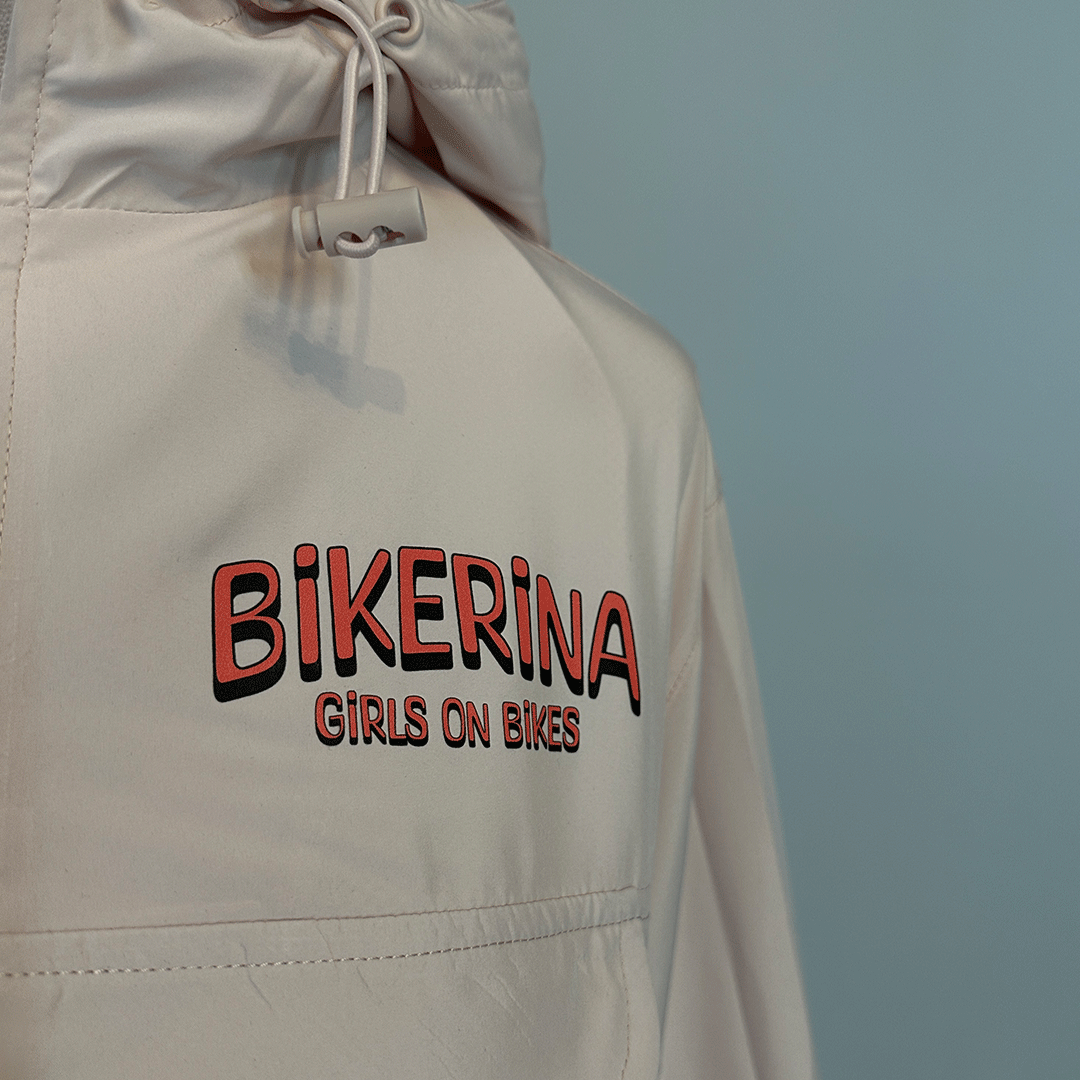 Windbreaker rosa - Girls on bikes